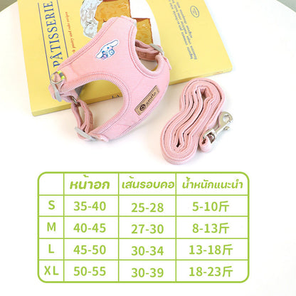 รัดอกสัตว์เลี้ยง สายจูงสุนัข สายจูงแมว  สายจูงสุนัข พันธุ์กลาง-ใหญ่  หลายสี ทนทาน