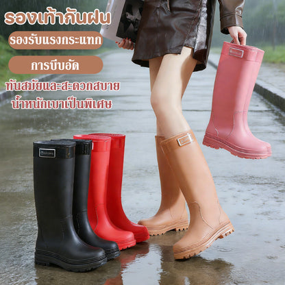 Rain boots, waterproof boots, tall, fitted, rubber boots, waterproof, non-slip, lightweight and comfortable