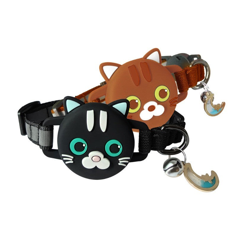 For AirTag Cat Collar Pet Collar with Reflective, Adjustable, Soft, Safe Locating Collar