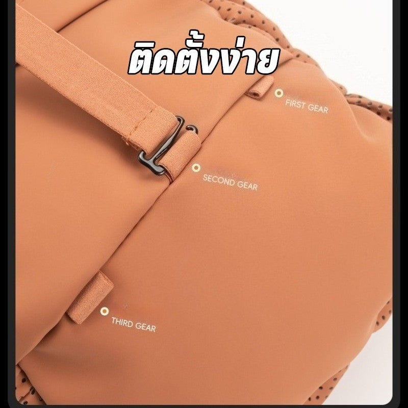 ที่รองคอ-รองเอวรถยนต์ เจาะรูระบายอากาศ หนัง Napa เกรดหรู นุ่มสบาย ใช้ได้ทุกเบาะ