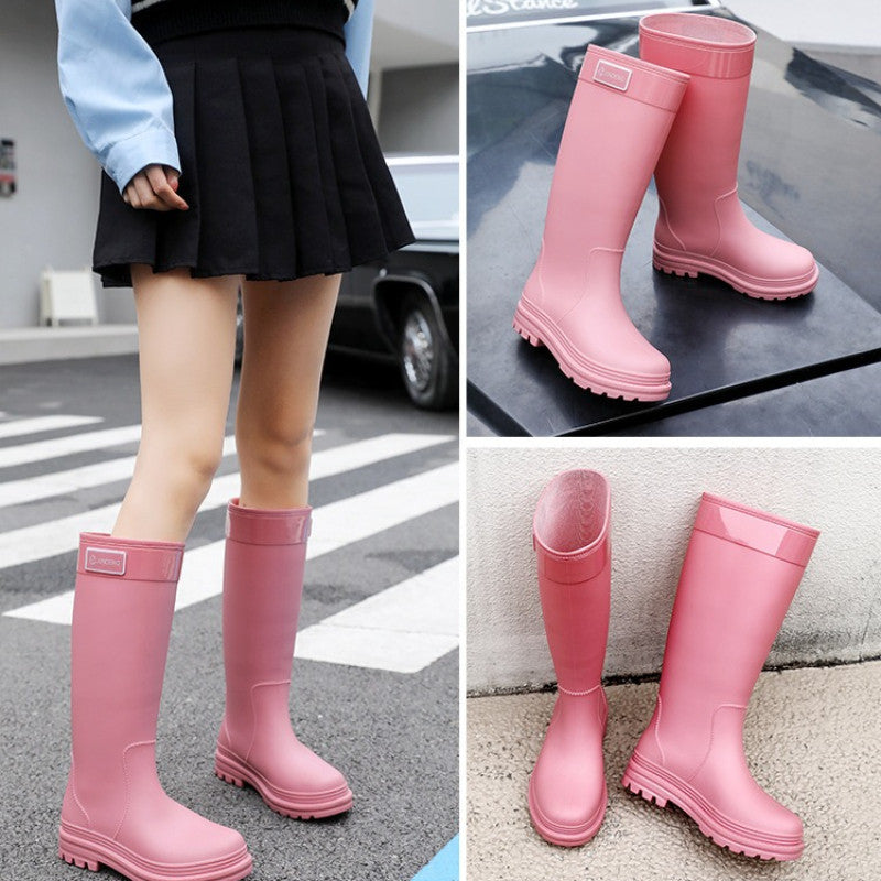 Rain boots, waterproof boots, tall, fitted, rubber boots, waterproof, non-slip, lightweight and comfortable