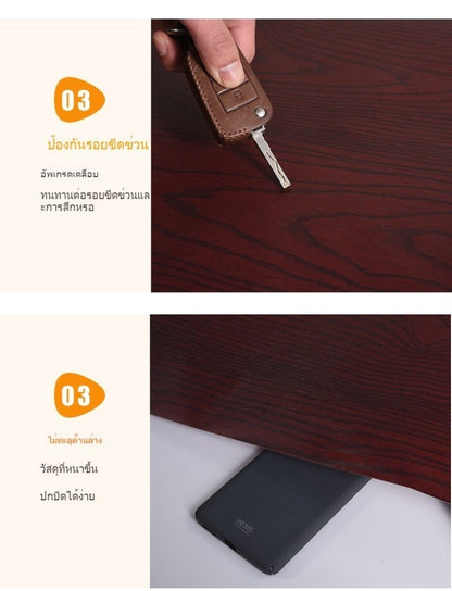 สติ๊กเกอร์ลายไม้ติดเฟอร์นิเจอร์ wallpaper ติดผนัง วอลเปเปอร์ กันน้ำ มีกาวในตัว ติดง่าย หนาทนทาน  สติกเกอร์ติดผนังบ้าน