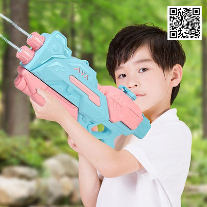 ปืนฉีดน้ำสงกรานต์ หัวฉีดคู่ 550ML/1500ML ยิงระยะไกลสุดยอด ของเล่นกลางแจ้ง