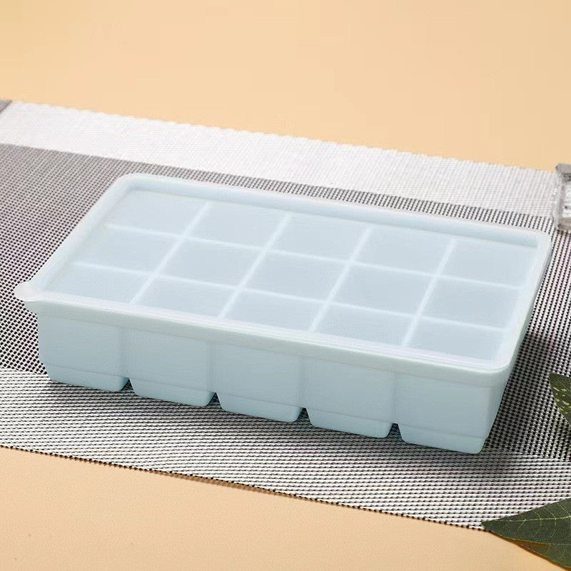 กล่องน้ำแข็ง ถาดทำน้ำแข็ง ถาดแม่พิมพ์ซิลิโคน 4/6ช่อง พร้อมฝาปิด แผลิตจากซิลิโคน