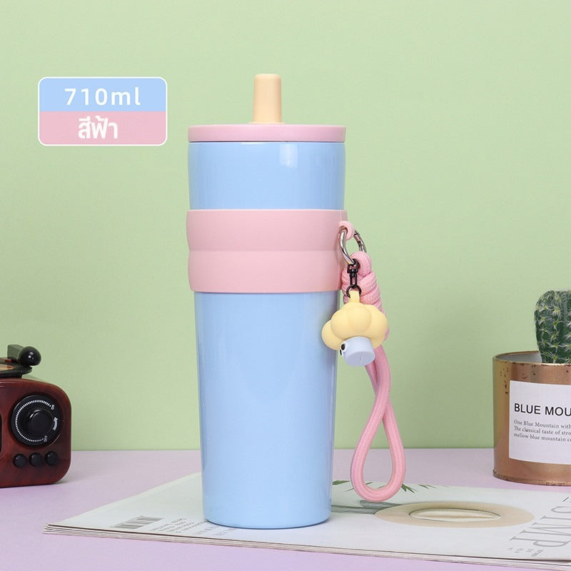 Mladen 710ML ถ้วยเก็บความร้อน 316 สแตนเลส ทั้งร้อนและเย็น รักษาอุณหภูมิ ถ้วยน้ำแข็ง