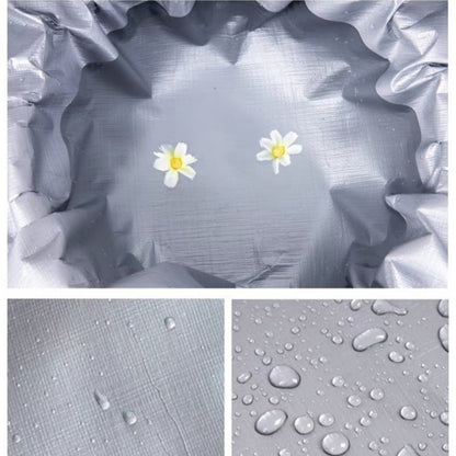 ผ้าใบกันน้ำและกันแดด กันน้ำได้ 100% ผลิตจากวัสดุ PE (มีรูระบายอากาศ)