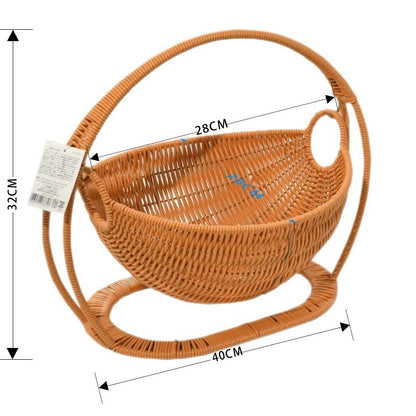 หวายแมวกรง เตียงแมวขนาดใหญ่ ตะกร้าแขวน วัสดุธรรมชาติ  สานกึ่งปิด ตะกร้าแขวนฤดูร้อน