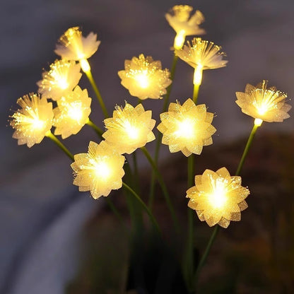 ไฟสวนแสงผีเสื้อพลังงานแสงอาทิตย์ ใยแก้วนำแสง กันน้ำทนฝน ประหยัดพลังงาน สำหรับแต่งภูมิทัศน์