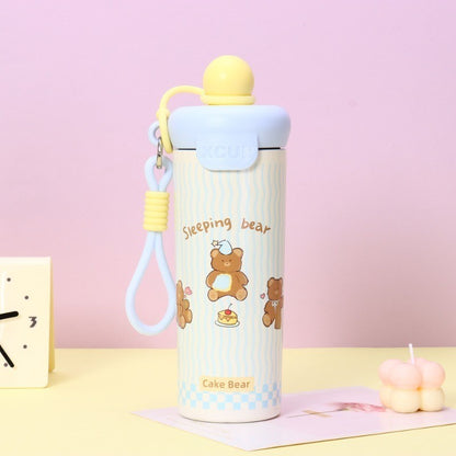 แก้วเก็บความเย็น 600ml ﻿ ถ้วยฉนวนสแตนเลส น่ารัก การจัดเก็บความร้อนและเย็น 316สแตนเลส พกพาสะดวก